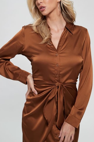 Robe chemise Alya - Camel