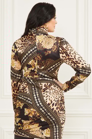 Robe fourreau Aurora - Noir et jaune