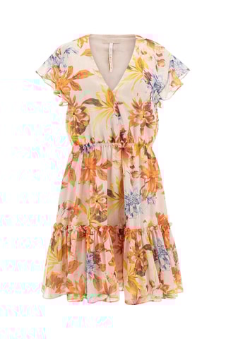 Robe patineuse Rosa - Orange et ciel