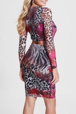 Robe fourreau Lainey - Violet et noir