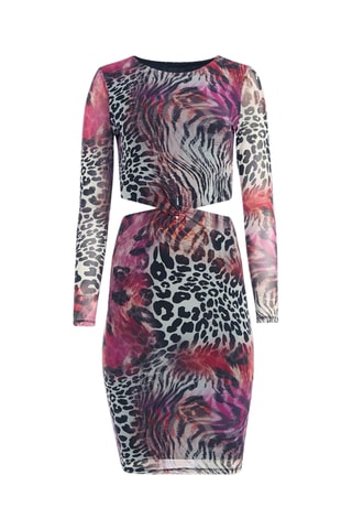 Robe fourreau Lainey - Violet et noir