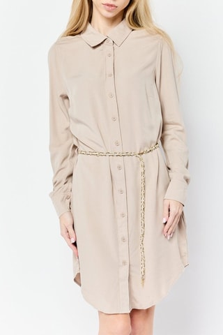 Robe chemise Asia - Taupe