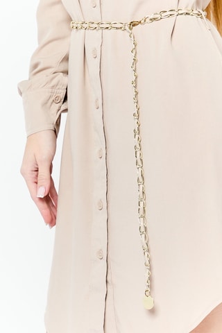 Robe chemise Asia - Taupe