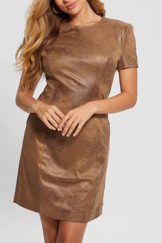 Robe droite - Marron
