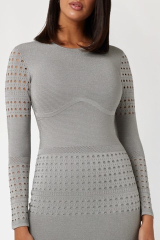 Robe fourreau - Gris