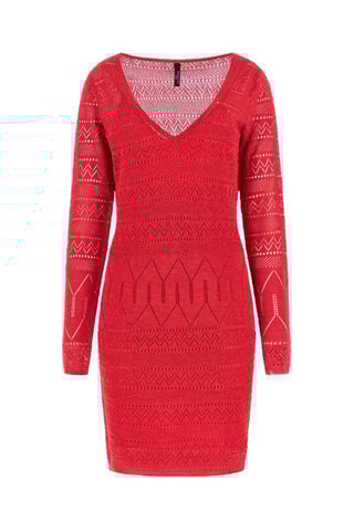 Robe fourreau - Rouge