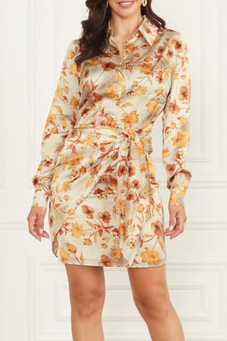 Robe portefeuille - Beige