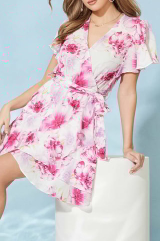 Robe portefeuille - Blanc