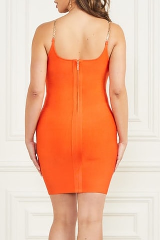Robe fourreau - Orange
