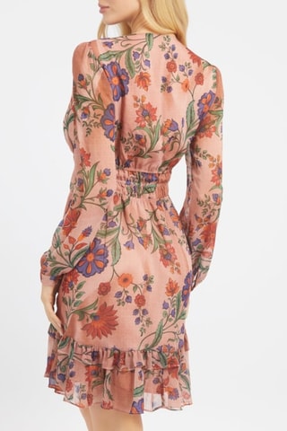 Robe patineuse - Beige et violet