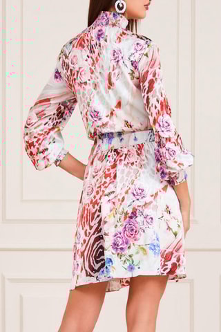 Robe patineuse - Blanc et rouge