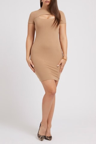 Robe fourreau - Beige