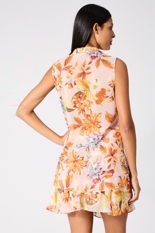 Chemisier - Rose poudré et orange