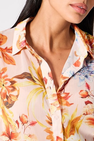 Chemisier - Rose poudré et orange
