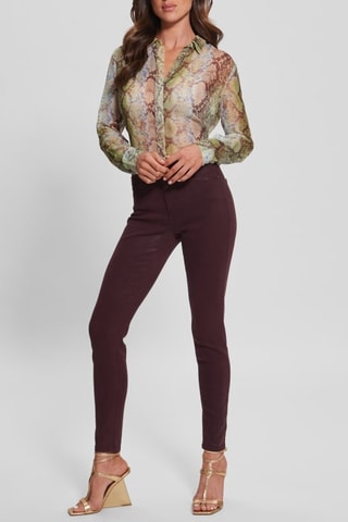 Chemiser - Marron et vert clair