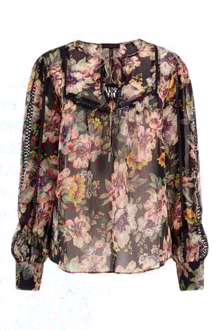 Blouse - Noir et rose