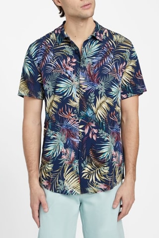 Chemise slim Rickar - Bleu marine