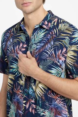 Chemise slim Rickar - Bleu marine