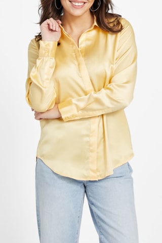 Chemisier slim - Jaune