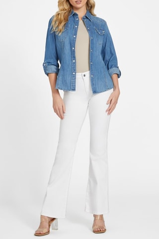 Chemise regular en jean - Bleu