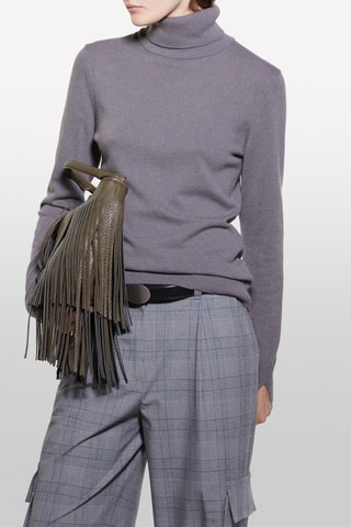 Sous-pull en laine et cachemire - Gris