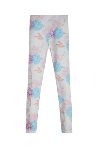 Legging Blanc et rose