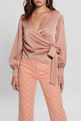 Blouse portefeuille - Rose