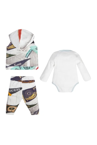 Ensemble 3 pièces - Blanc et gris foncé