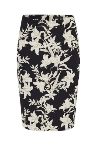 Jupe fourreau taille haute - Noir