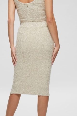 Jupe fourreau taille haute - Ivoire