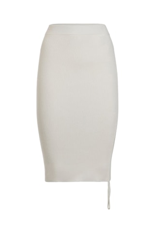 Jupe fourreau taille haute - Blanc