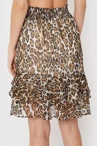 Jupe volantée - Marron