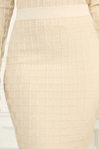 Jupe fourreau taille haute - Ecru