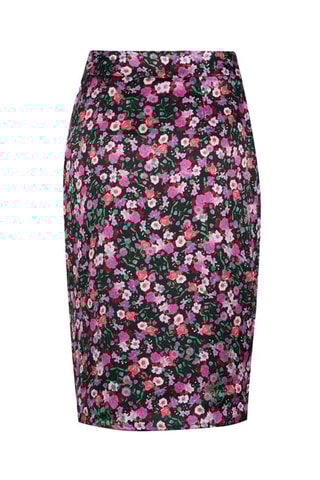 Jupe droite - Noir et rose