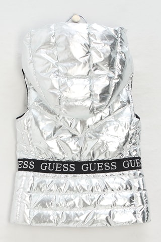 Doudoune sans manches à capuche - Argenté