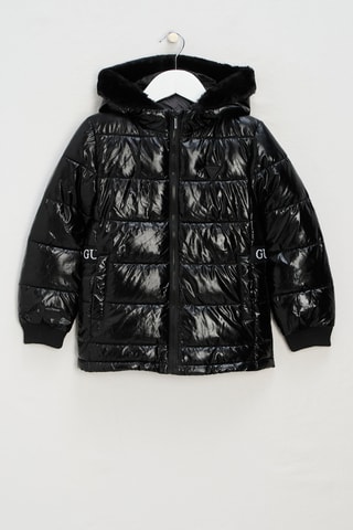 Doudoune longue à capuche - Noir