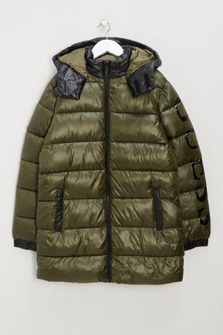 Doudoune à capuche - Vert olive