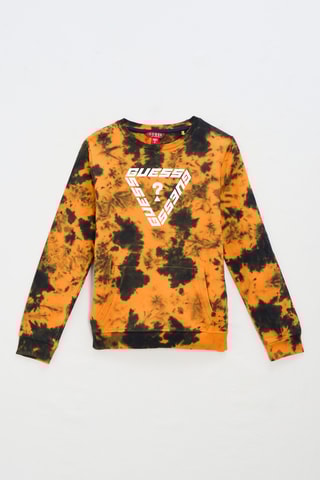 Sweat tie and dye Kiss - Bleu marine et orange