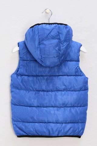 Doudoune sans manches à capuche - Bleu électrique