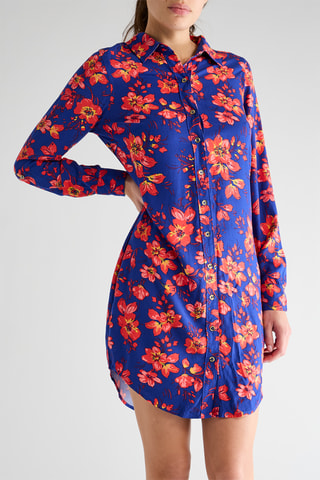 Robe chemise Misti - Bleu électrique