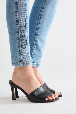 Jean skinny taille haute Yolanda - Bleu