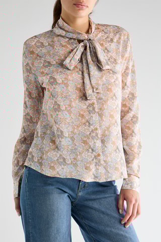 Chemisier Verry - Biege et ciel