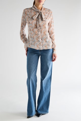 Chemisier Verry - Biege et ciel