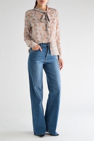 Jean flare Flavia - Bleu marine