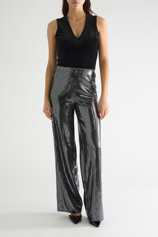 Body en velours Yvone - Noir