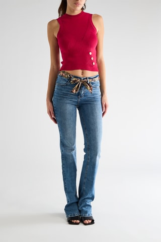 Jean skinny taille haute Fenice - Ciel