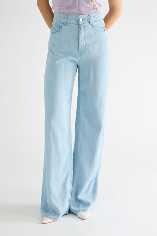 Jean flare taille haute Flavia - Ciel