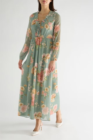 Robe longue Michelle - Vert