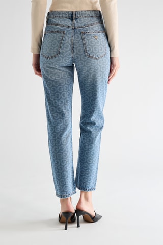 Jean straight taille haute - Ciel