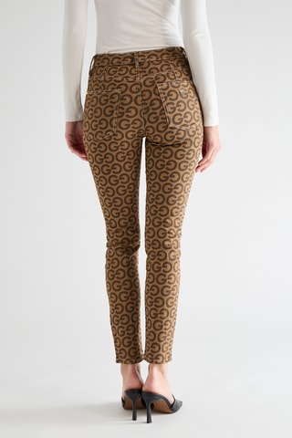 Jean skinny taille haute Tama - Camel et marron